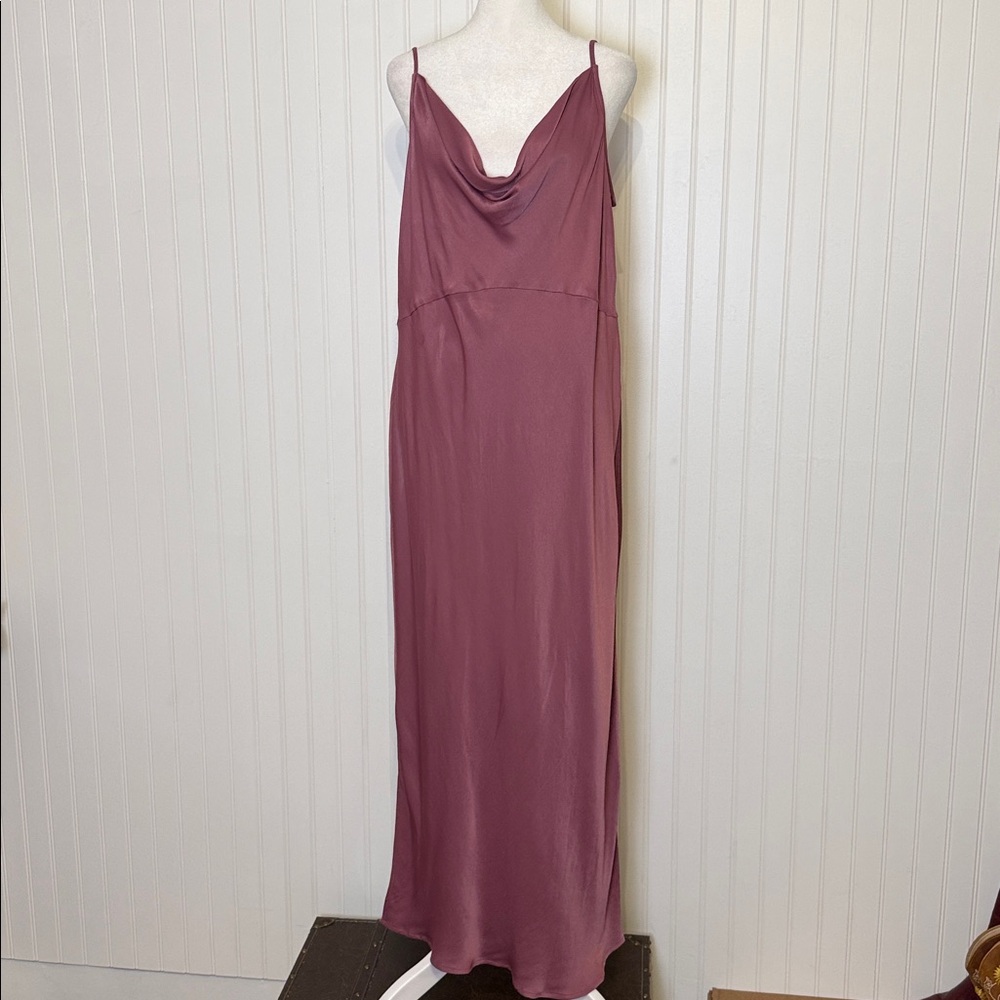 NWT | size XL | BY ANTHROPOLOGIE elyse bias satin slip dress
- plum